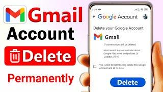 Gmail account delete kaise kare  Google account delete kaise kare  Delete gmail account  2024