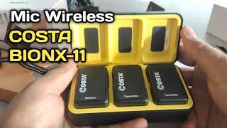 Unboxing Dan Tes Suara Mic Wireless COSTA BionX-11  Mic Wireless 600rban Mic Wireless Hp & Camera