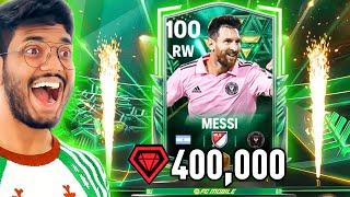 I Spent 400000  Trying To Pack 95 Rated Winter Wildcards Messi - FC MOBILE