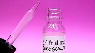 Homemade Fruit Acid Face Serum AHA Serum