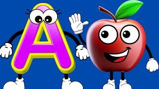 ABC Phonics Song - Toddler Learning Video Songs  A for Apple  Learn Phonics Sounds of Alphabet
