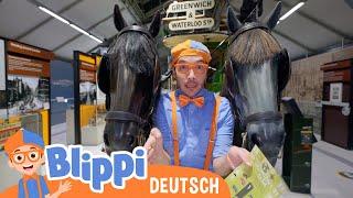 Blippi im Transportmuseum  Blippi Deutsch  Abenteuer und Videos für Kinder