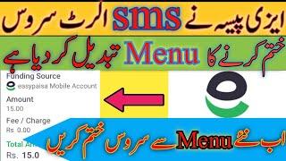 Unsubscribe Easypaisa SMS Alert charges  sms alert fee 2023  Easypaisa sms alert unsubscribe code