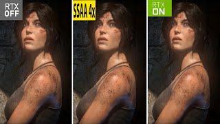 Rise of the Tomb Raider RTX DLSS - ON vs OFF vs SSAA 4x Graphics  Frame Rate RTX 3090