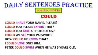 COULD  Daily Sentences Practice