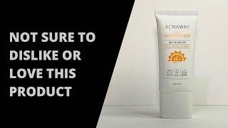 REVIEW  Acnaway 3in1 Acne Sun Serum SPF50+ PA+++ on Combination and Acne-prone Skin  shafiarisa