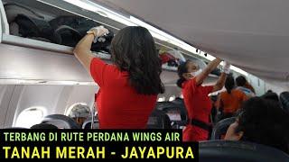 Terbang Perdana di Rute Baru Wing Air Tanah Merah - Jayapura Dengan Pesawat  ATR 72-500
