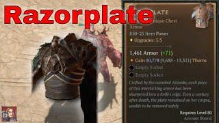 Diablo IV Unique Items - Razorplate Armor