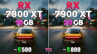 RX 7800 XT vs RX 7900 XT - Test in 9 Games