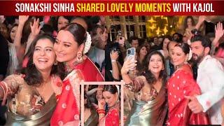 Kajol Crazy Dance With Bride Sonakshi Sinha And Zaheer Iqbal At Their Grand Reception