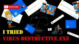 I Tried Most Dangerous Computer Viruses 6  Virus Destructive.exe 