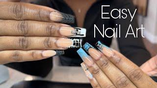 Watch Me Work Acrylic Fill + Easy to follow Nail Art