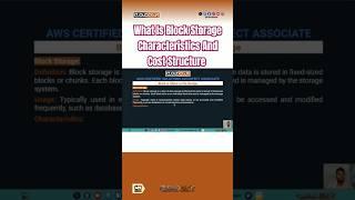 What Is Block Storage Characteristics And Cost Structure  AWS S3