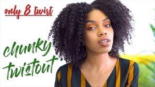 Chunky Twist Out  ONLY 8 TWIST Definition & Volume