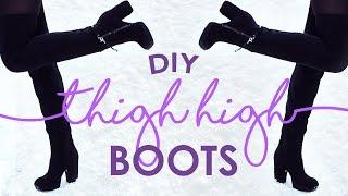 DIY THIGH HIGH BOOTS  THE SORRY GIRLS