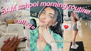 5AM SCHOOL MORNING ROUTINE 2022 *journaling workout & coffee*