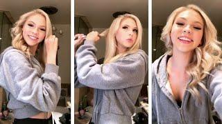 Jordyn Jones combing and talking during Instagram live stream  June 21 2018