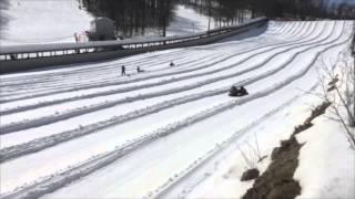 Snow tubing at Roundtop Mountain Resort