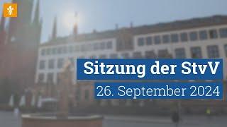  Stadtverordnetenversammlung 26. September 2024  Landeshauptstadt Wiesbaden