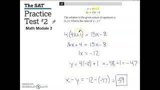 SAT Practice Test #2 Math Module 2 Problem #21