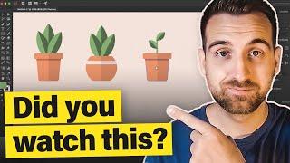 If you watched my Flat Design Potted Plants tutorial...