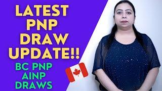 Latest PNP Draw Canada  BC PNP  AINP  Canada Immigration 2021