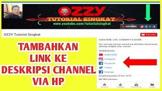 Cara Pasang Link Deskripsi Youtube