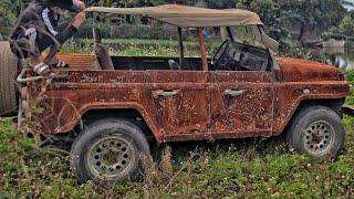 Fully restoration abandoned 1966 army vehicles  Restore antique army vehicle