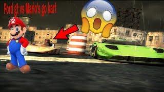 Need For Speed Most Wanted 2005 - Ford GT vs Marios Go Kart on LAN