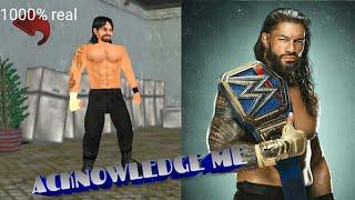 How to make the tribal chief Roman Reigns in wr3d