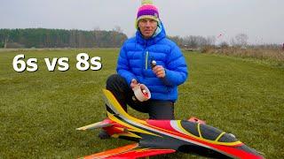 8s vs 6s esc burn - Sebart mini Avanti S WeMoTec Midi Evo 90mm motor HET 700-68-2250kv