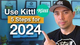 Follow These 5 Steps with Kittl in 2024 to Create Amazing Designs for Print on Demand Full Tutorial