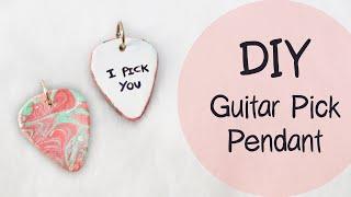 DIY Guitar Pick Pendant  Valentines Day DIY ️