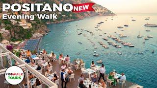 Positano Italy Evening Walk - Amalfi Coast - 4K60fps with Captions - Prowalk Tours