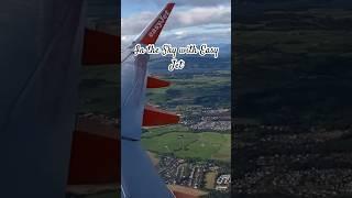 In the sky with Easy Jet ️ from Glasgow to London #travel #shorts