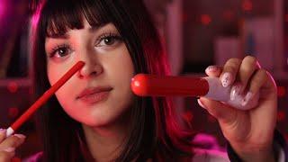 ASMR  Face Tracing and Tapping Brushing Personal Attention