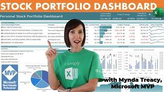 Excel Stock Portfolio Dashboard - FREE File Download