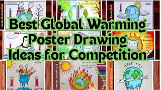 Global Warming Drawing Ideas  Environment Day Drawing  Save Earth Drawing  Chart Project Making