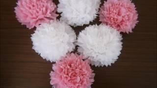 Как сделать ЦВЕТЫ ИЗ САЛФЕТОК  How to make flowers out of paper napkins.