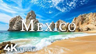 FLYING OVER MEXICO 4K UHD - Soothing Music Along With Beautiful Nature Video - 4K Video Ultra HD