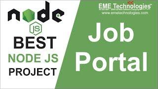 Online Job Portal Application in Nodejs  Download College Projects