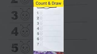 Count & draw #counting #shorts #ytshorts #trendingsong