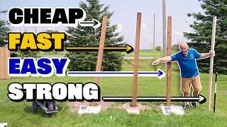 3 Ways to Set a Fence Post +1 Bonus Method