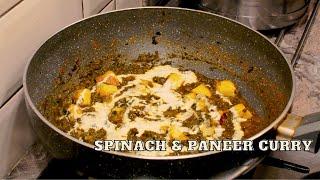 Spinach & Paneer Curry Recipe  Palak Paneer Sabzi  Vegetarian