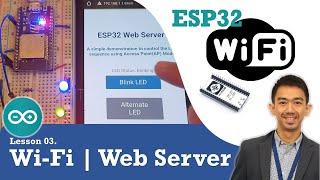 03 ESP32 Wi-Fi and Web Server  Web Pages to Control LEDs over Wi-Fi in Access Point & Station Modes