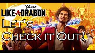 Yakuza Like a Dragon Lets Check it Out