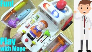 Medical Doctor Ambulance Toy Car for Kids. Childrens Hospital Toy Set. Medical Equipment Toys. TOYS