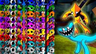 YELLOW & CYAN together Vs All Rainbow Friends All Colors  Friday Night Funkin Mod Roblox