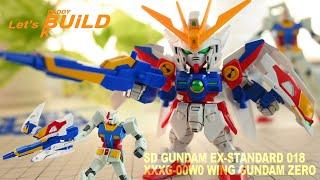 SD Wing Gundam Zero XXXG-00W0 SD EX-STANDARD SDEX No.018 Mobile Suit Gundam Wing  ASMR Build