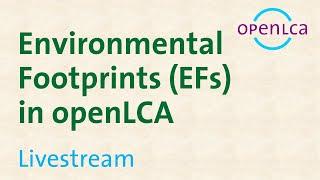 Webinar Environmental Footprints in openLCA